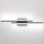 Ralbay 32" Black Bathroom Vanity Lights 36W Frosted Aluminum Modern LED Matte by RalbayLighting