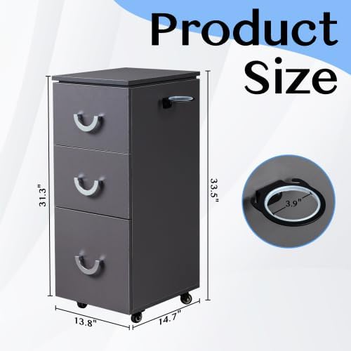 OmySalon Salon Cart with Wheels, 3-Tier Rolling Hair Styling Station - Image 4