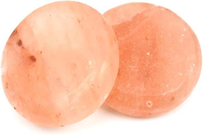 2 Pcs Himalayan Salt Hot Massage Stones Cold Stones Set Warm Rocks Kit - Image 4