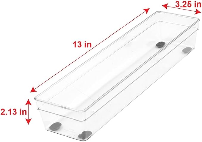 Glad Plastic Drawer Storage Tray – Heavy Duty Organizer Bin - Image 3