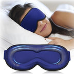 Weighted Blackout Sleep Mask, 3D Contoured Zero Eye Pressure, Lash-Friendly by FACEMOON