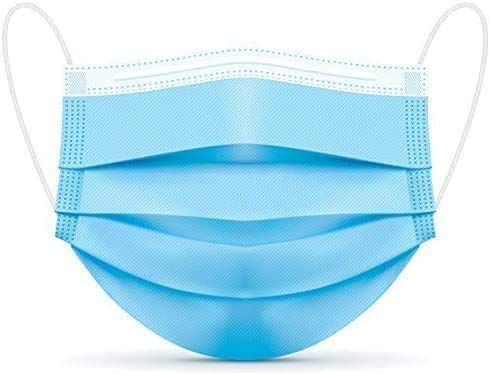 3-Ply Disposable Face Masks, Soft on Skin, Pack of Blue Masks - Image 2