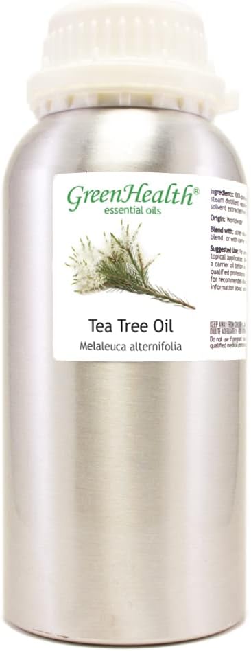 GreenHealth - 16 fl oz Tea Tree Essential Oil, Aluminum Bottle by Greenals