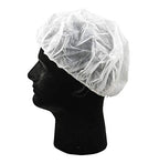 Disposable Caps Hair Nets, Salon Spa Food Service 100 Pack 21" White - Image 3