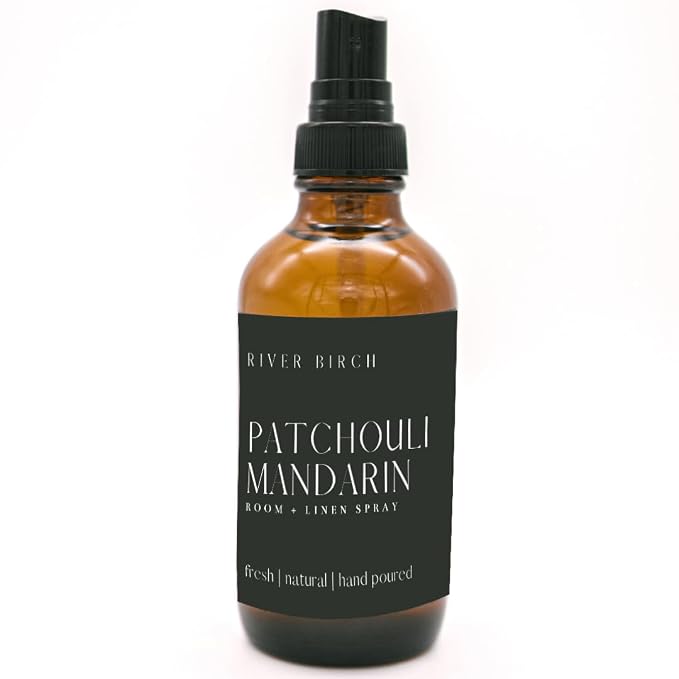 River Birch Patchouli Mandarin Scented Linen and Room Spray | Home Fragrance | by RiverBirch