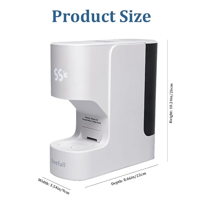 Hot Towel Warmer for Face, 5s Fast Heating Hot Towel Dispenser, Auto Dispensing - Image 8