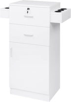 Modern Styling Station for Hair Stylist, Wooden Hair Salon Station Storage by Unknown