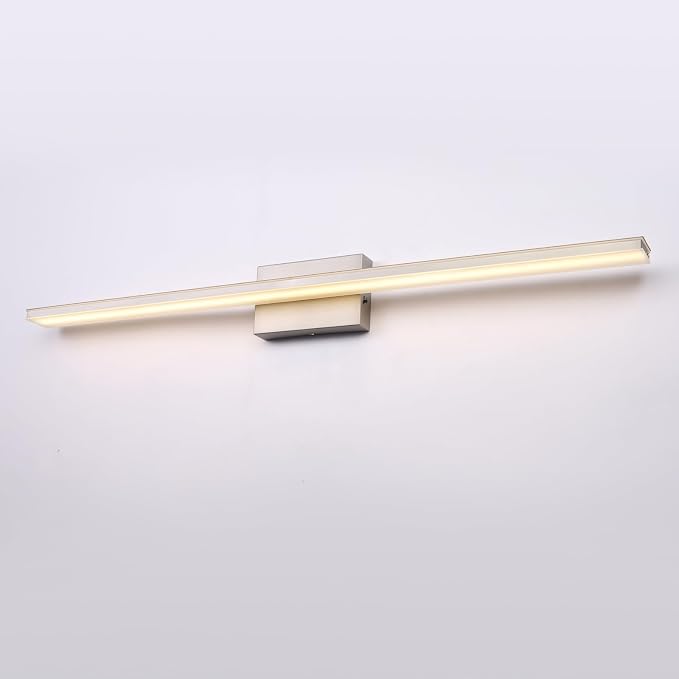 39.4 inch Brushed Nickel Bathroom Vanity Light Bar 5CCT Dimmable Bathroom Light - Image 8