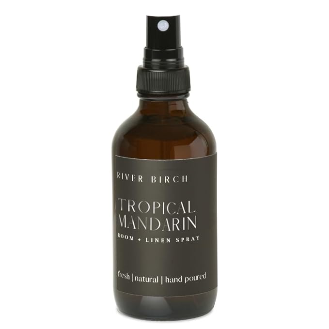 River Birch Tropical Mandarin Scented Linen and Room Spray | Home Fragrance | 4 by RiverBirch