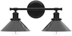 Bathroom Light Fixtures 2-Light Matte Black Farmhouse Vanity Lights - Image 4