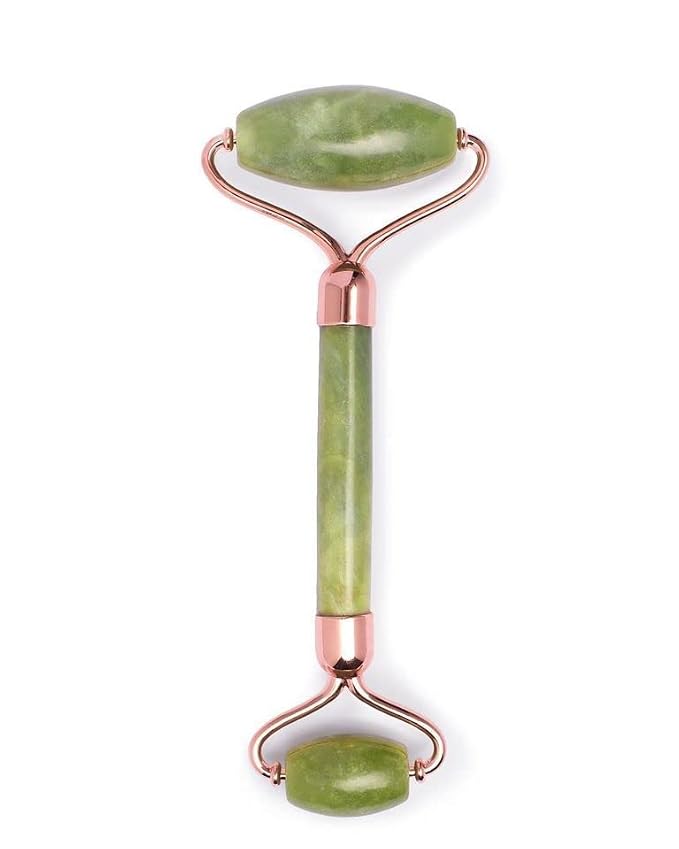ISLAND JADE Rose Gold Gemstone Facial Roller by EarthHarbor