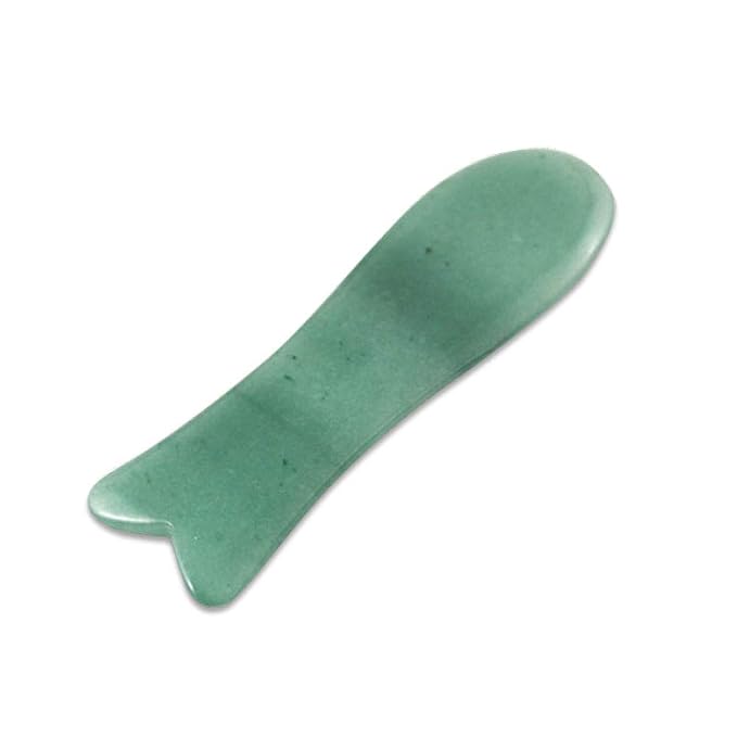 Facial Gua Sha Tool for Chin Massage Tool Natural Jade Stone Gua Sha Board for by Unknown