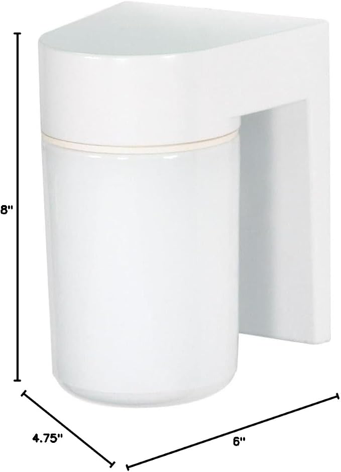 Nuvo Lighting SF77/530 Transitional One Light Outdoor Wall Mount in White finish - Image 5