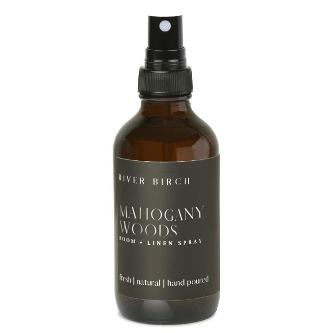 River Birch Mahogany Woods Scented Linen and Room Spray | Home Fragrance | 4 oz by RiverBirch