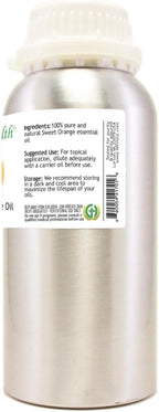 Sweet Orange Essential Oil – 16 fl oz Aluminum Bottle w/Plug Cap – 100% Pure - Image 4