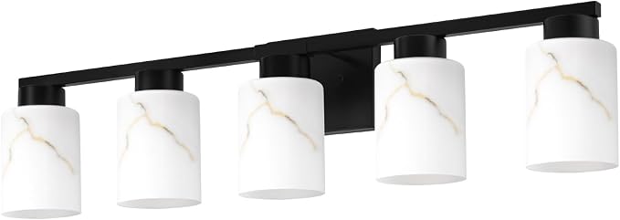 5-Light Bathroom Light Fixtures, Modern Vanity Lights, Living Room, E26 Base - Image 8