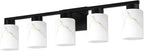 5-Light Bathroom Light Fixtures, Modern Vanity Lights, Living Room, E26 Base - Image 8