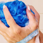 SHOWER BOUQUET Loofah Bath-Sponge XL Swirl-Deep-4-Pack // Extra Large 75g Soft - Image 8