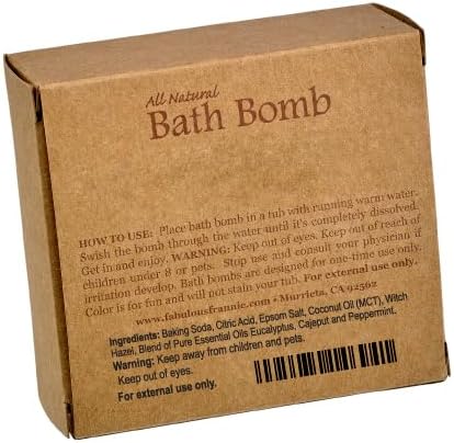 Fabulous Frannie Easy Breathzy Natural, Handmade Bath Bomb Set, Rich in - Image 3