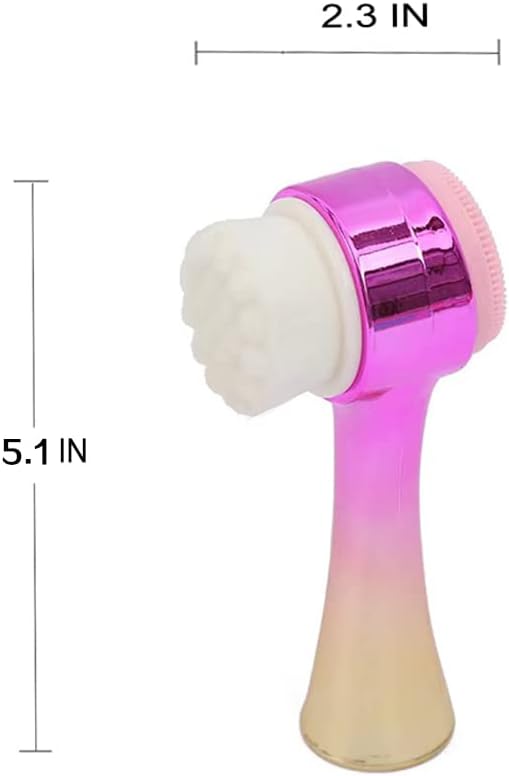 Facial Cleansing Brush 2 in 1Double-Sided Facial Cleaning Brush - Image 5
