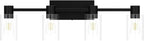 4-Light Modern Vanity Light Fixtures Over Mirror, Matte Black Bathroom Light - Image 4