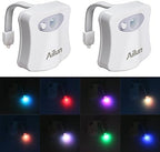 Toilet Night Light 2Pack by Ailun Motion Sensor Activated LED Light 8 Colors - Image 7