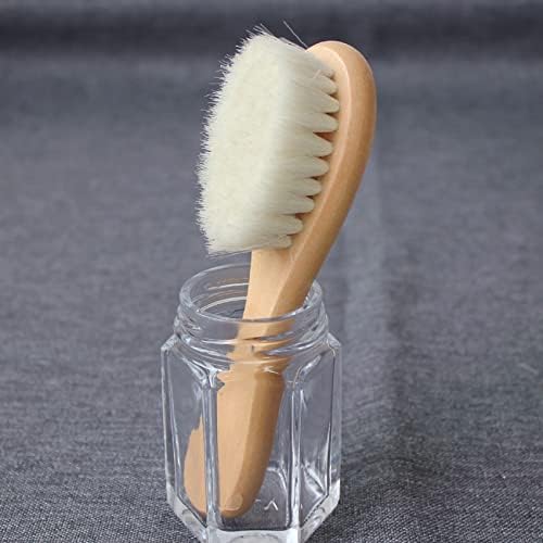 Natural Soft Wool Bristles Dry Facial Cleansing Brush, 2 Pack Wood Handle Face - Image 5