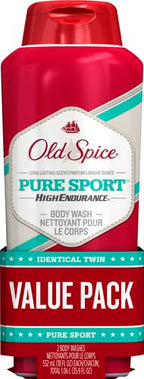 Body Wash for Men by Old Spice, High Endurance Body Wash Twin Pack, Pure Sport - Image 2