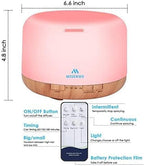 500ml Diffuser with Remote Control Waterless Automatic Shut Off Essential Oil - Image 2