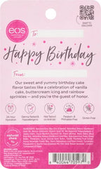eos Natural Shea Lip Balm- Birthday Cake, All-Day Moisture Lip Care Products - Image 2