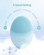 EZBASICS Facial Cleansing Brush, Waterproof Sonic Vibrating Face Brush - Image 6