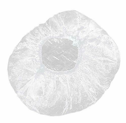 OMWAH 100 PCS Disposable Shower Caps Large Clear Waterproof Processing - Image 5