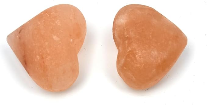 2 Pcs Heart Shape Himalayan Salt Massage Stones Hot Massage Cold Massage Stones - Image 5