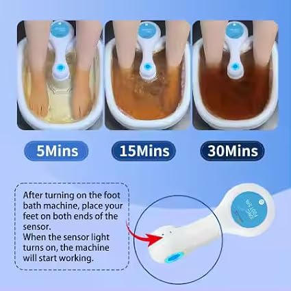 Ionic Foot Bath Detox Machine, Portable Pedicure Spa Bath Massager, Feet - Image 5