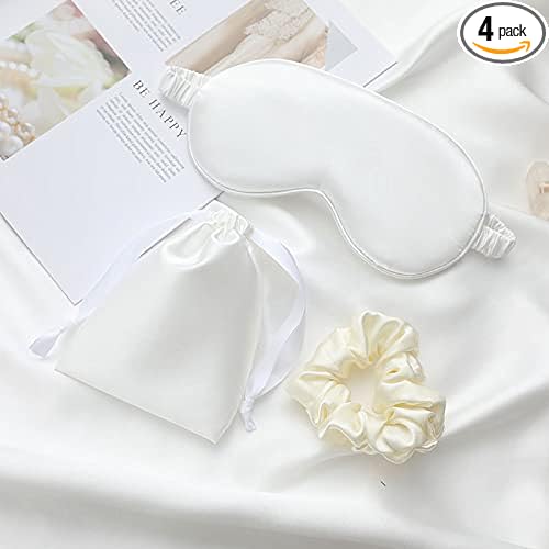 Silk Satin Sleeping Eye Mask, Soft Breathable Blackout Eyeshade Eye Cover by LCBD