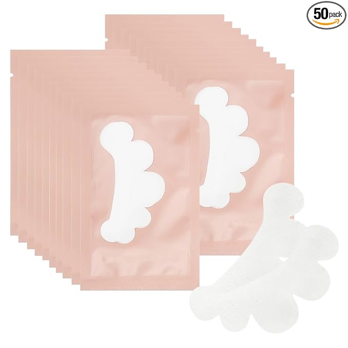 100 Pairs Eye Under Gel Pads Eyelash Extensions Patches, Lash Extension Lint by Mekupeu