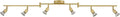Globe Electric 57505 Payton 6-Light Foldable Track Lighting, Painted Brass by GlobeElectric