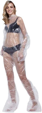 ZMDREAM Disposable Plastic Body Wraps Unisex PE Sauna Bath Suit - Image 2