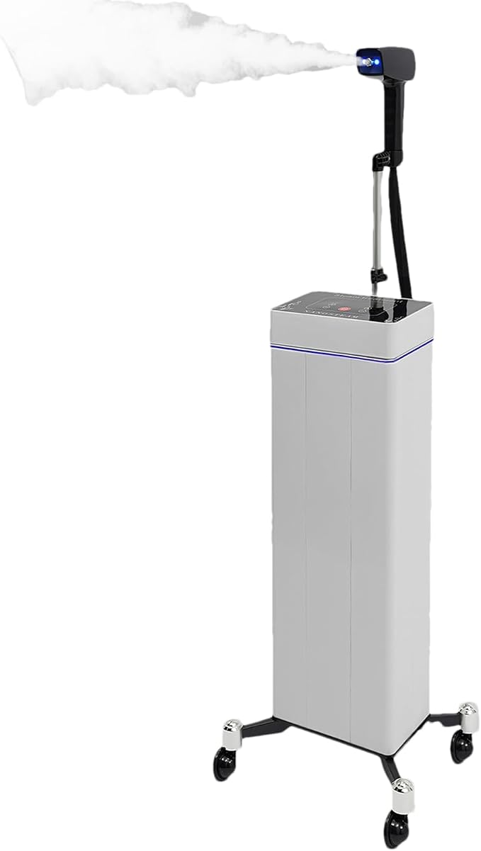 3 In 1 Standing Nano Hair Steamer Heated Micro Mist Spray Negative Ion Blue by TREMENPOW