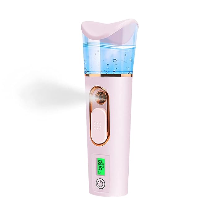 Handy Nano Facial Mister with Skin Analyzer Moisture Tester, Portable Nano Mist by FATUXZ