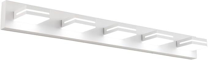 SineRise LED Modern Bathroom Vanity Light Fixtures, Matte White Modern Acrylic by SINERISELIGHTING