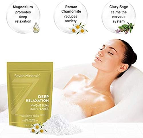 Seven Minerals Deep Relaxation Magnesium Chloride Flakes 3lb – Absorbs Better - Image 3