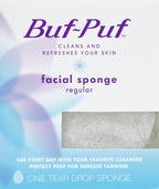 Buf-Puf Facial Sponge, Exfoliating | Dermatologist Developed | Reusable | White - Image 2
