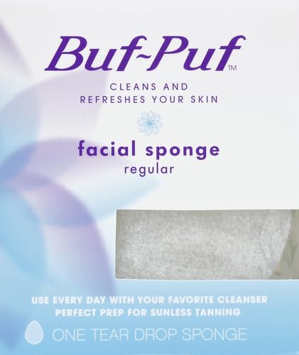 Buf-Puf Facial Sponge, Exfoliating | Dermatologist Developed | Reusable | White - Image 2