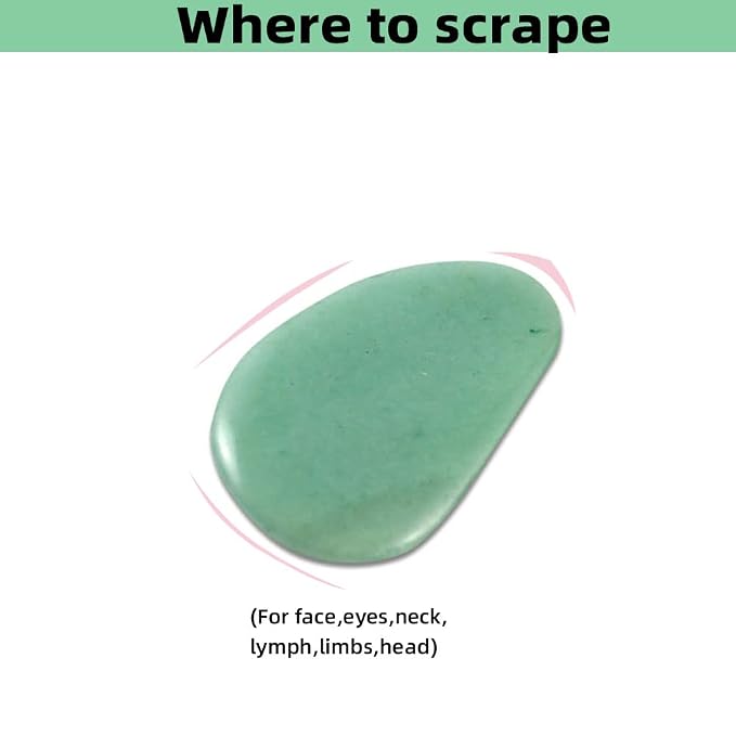 Gua Sha Facials Tools for Eyes Massage Tools Board Natural Jade Stone for SPA - Image 5