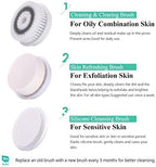 TOUCHBeauty 360° Rotating, 3 in 1 Interchangeable Facial Cleansing Brush Set - Image 3