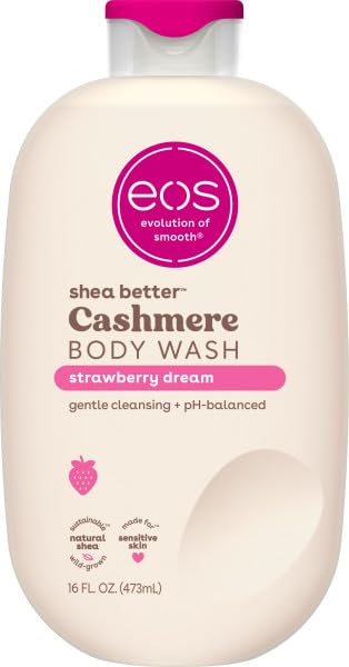 eos Cashmere Body Wash – Strawberry Dreams, Moisturizing Body Wash, Creamy Gel by eosproducts