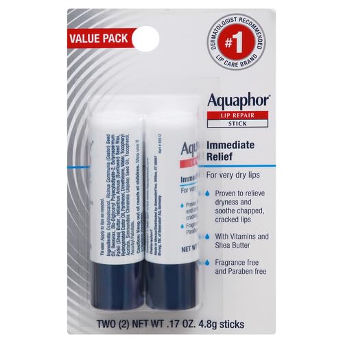 Aquaphor Lip Repair Stick, Moisturizing Lip Balm Pack, Relieves Dryness - Image 2