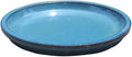 2 Pack Aqua Blue Ceramic 14 Inch Round Saucer, Plant Tray by Unknown