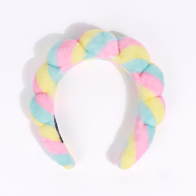 Tetizo Spa Headbands for Washing Face Wristband Set Sponge Makeup Skincare - Image 6